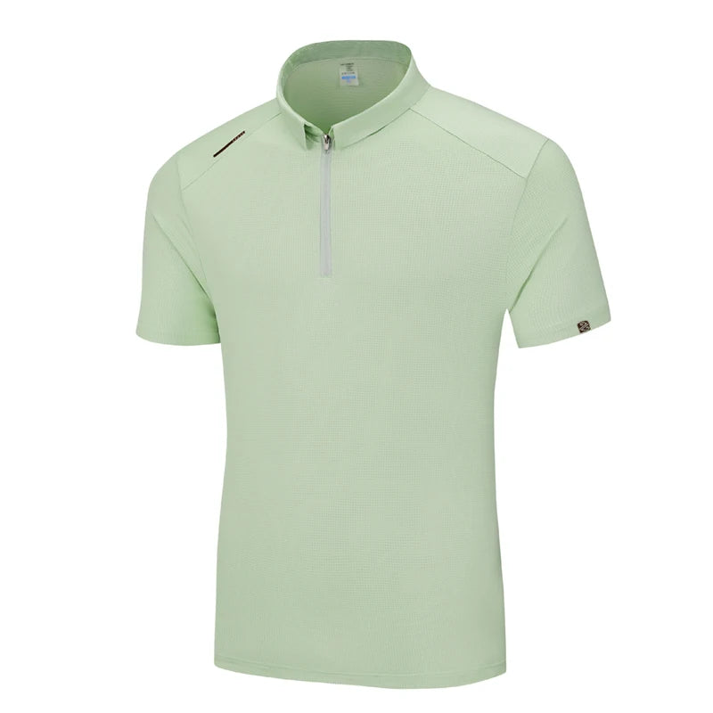 【 S-9XL 】 Large men's POLO shirt with flip collar, ice silk breathable short sleeved T-shirt, quick drying business men's clothi
