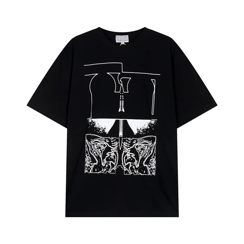 Vintage Batik Trapezoidal Logo Embroidery CAVEMPT T Shirt Men Women Oversized Short Sleeves Tee 100% Cotton CAV EMPT C.E T-Shirt