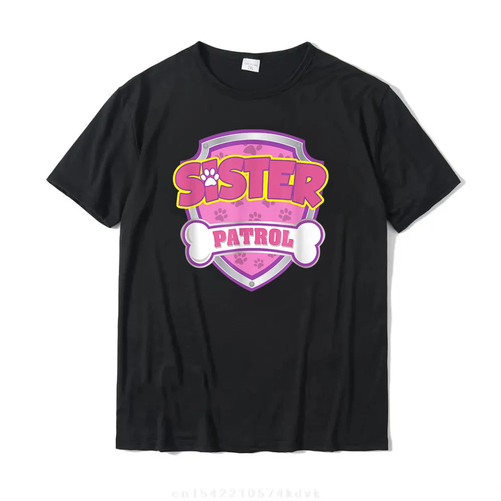 Funny Sister Patrol - Dog Mom Dad For Men Women T-Shirt Cool Tops Shirt Cheap Unique Cotton Men's T Shirt