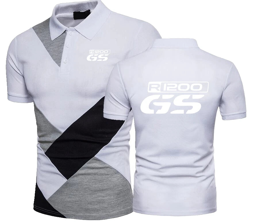 Splicing R1200 GS Polo TShirt Motorcycl R 1200 GS Shirts M Power M3 M5 X5 X6 T Shirt R1200 GS Motorrad Motorcycles Polo Shirt