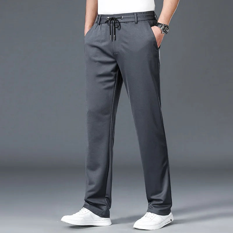 10XL Men's Oversize Bussiness Pants New Elastic Waist Formal Trousers Pluse Size Black Mens Work Classic Social Suit Pants Man