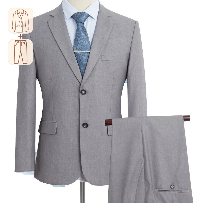 Upto 16XL fits 200kg, 440lbs Groom Wedding Dress Blazer and Pants for Men, Tailored to Perfection, Big and Tall Mens, Plus Size