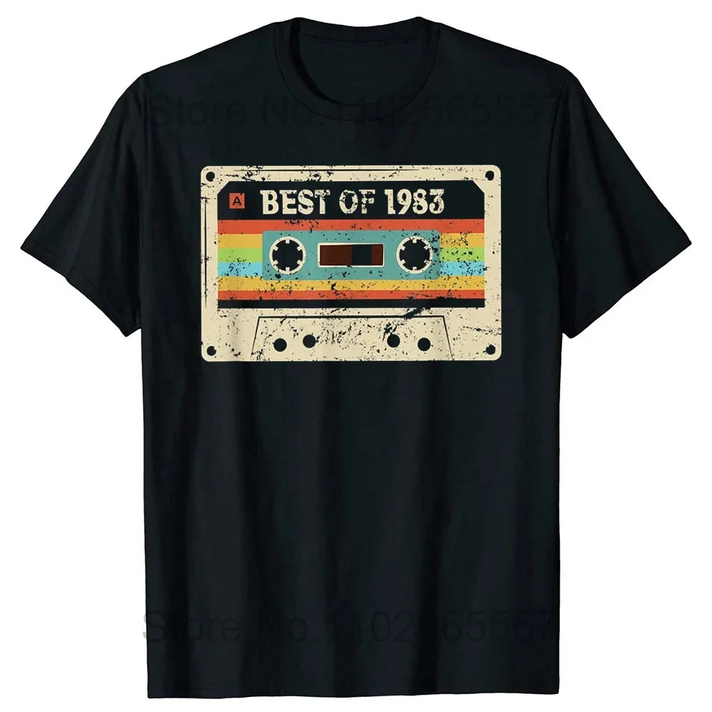 41 Years Old Made in 1983 Classic Original Vintage  T Shirt for Men Father Days Gift Idea Classic Accessories TShirt Cotton Tees