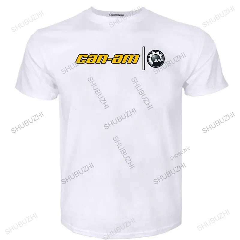 Men T shirt Fashion Classics Can Am Logo s Black T Shirt Printed Funny Graphic Tee Shirt Round Neck Tops women short sleeve