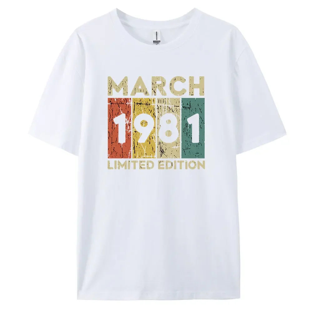 1981 Vintage Classic and Casual Cotton Tee for Men’s Summer Wardrobe