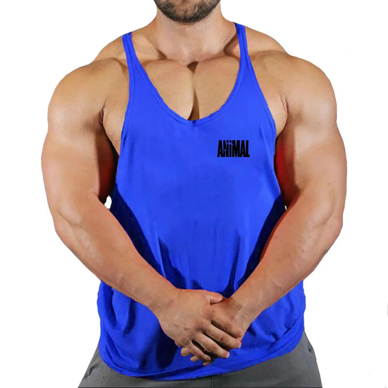 Summer Brand Fitness Tank Top Men Bodybuilding 2022 Gyms Clothing Fitness Men Shirt slim fit Vests pure cotton Singlets Muscle T