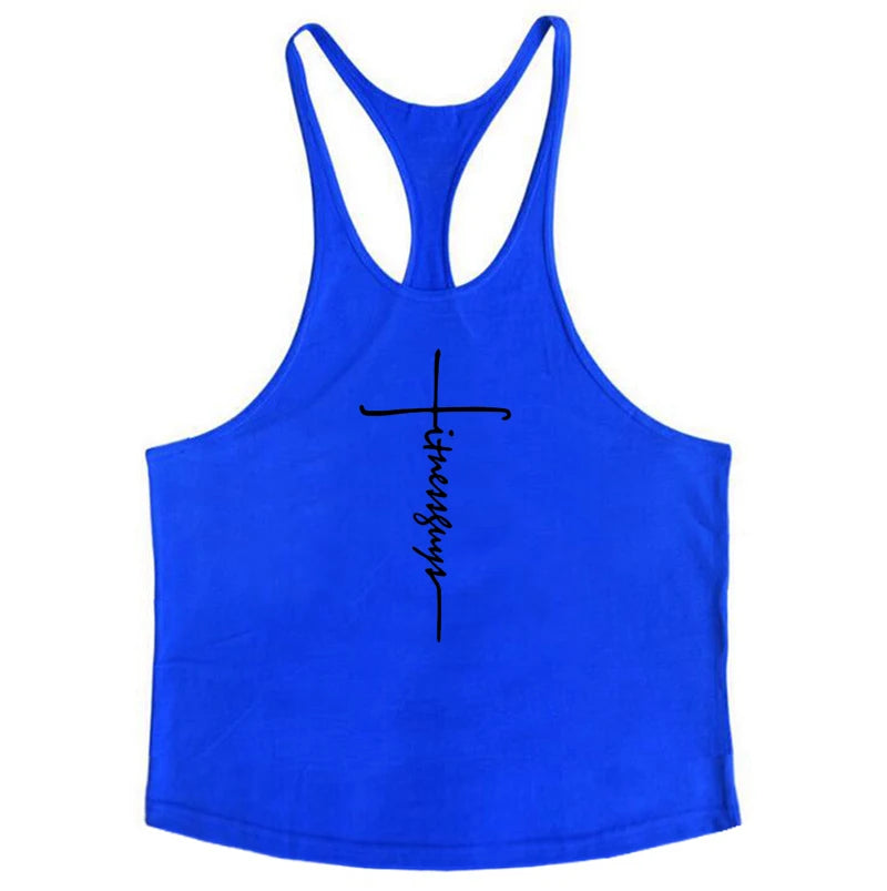 New Brand Gyms Clothing Mens Bodybuilding Tank Top Cotton Sleeveless Vest Sweatshirt Fitness Workout Sportswear Tops for Male