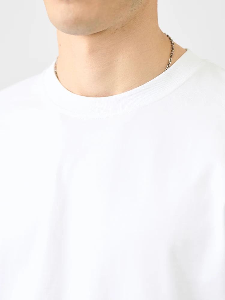 SIMWOOD 2025 Spring Summer New Oversize 310gsm 100% Cotton T-shirts Men Quality Breathable Solid Color Comfortable Tops
