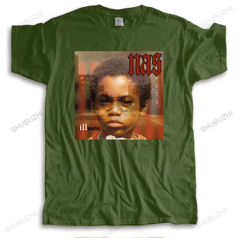 Custom NAS Illmatic Album Cover HipHop Graphic teeShirt Gift for Men Women Girls Unisex o-neck streetwear summer cool TShirt