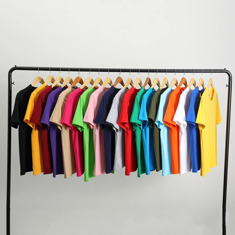 Gildan Brand Summer Casual T-Shirt Men's Short Sleeve Top 100% Cotton Solid Color Sweatshirt Comfortable Breathable Men Clothing