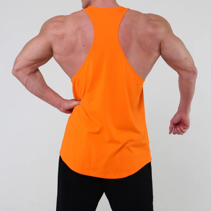 Sports Vest Men's Summer Solid Color All-Match Sleeveless I-Shaped Running Training Clothes Customized With Your Favorite LOGO