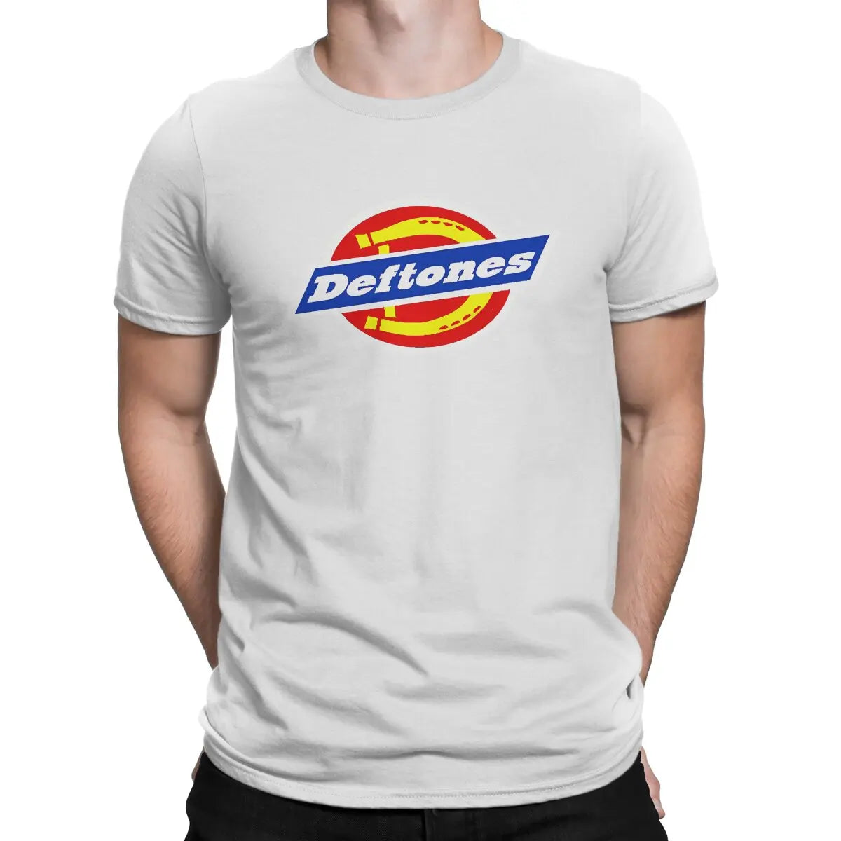Appealing T Shirt for Men Pure Cotton Vintage T-Shirts Crewneck Deftones Tee Shirt Short Sleeve Clothing Birthday Present