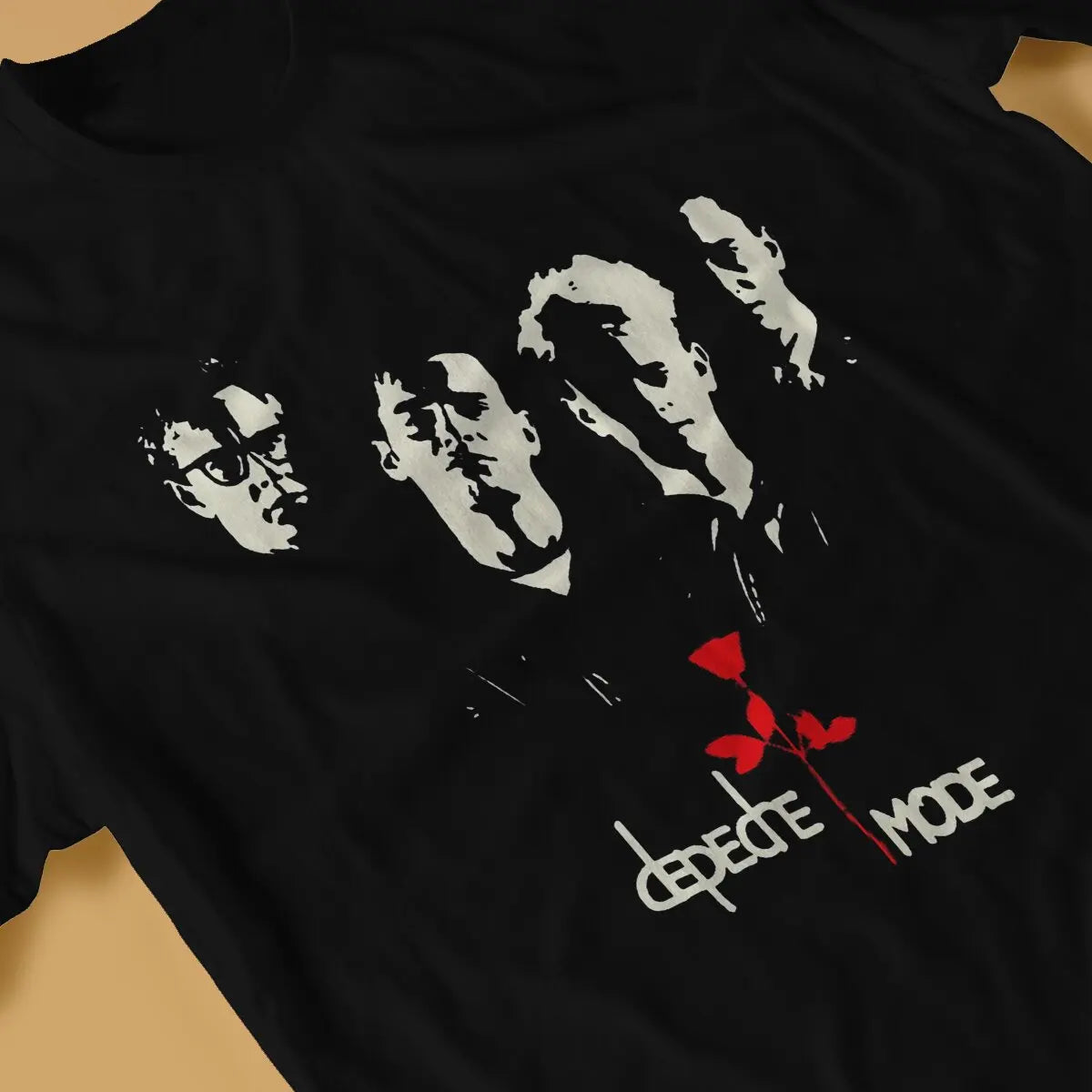 Men's T-Shirt Dmode Novelty Cotton Tee Shirt Short Sleeve Depeche Cool Mode T Shirt O Neck Tops 6XL