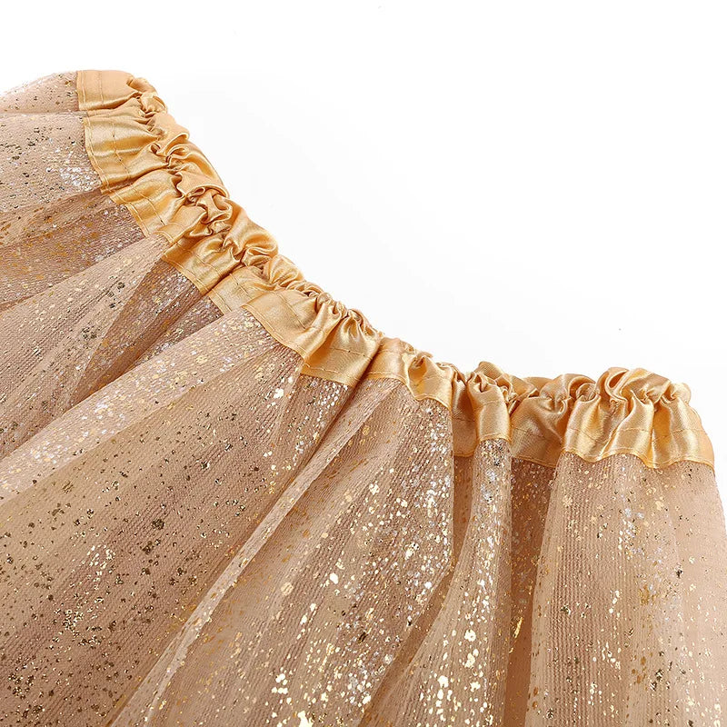 Adult hot mesh tutu skirt 2024 street fashion solid color skirt Polyester dance skirt