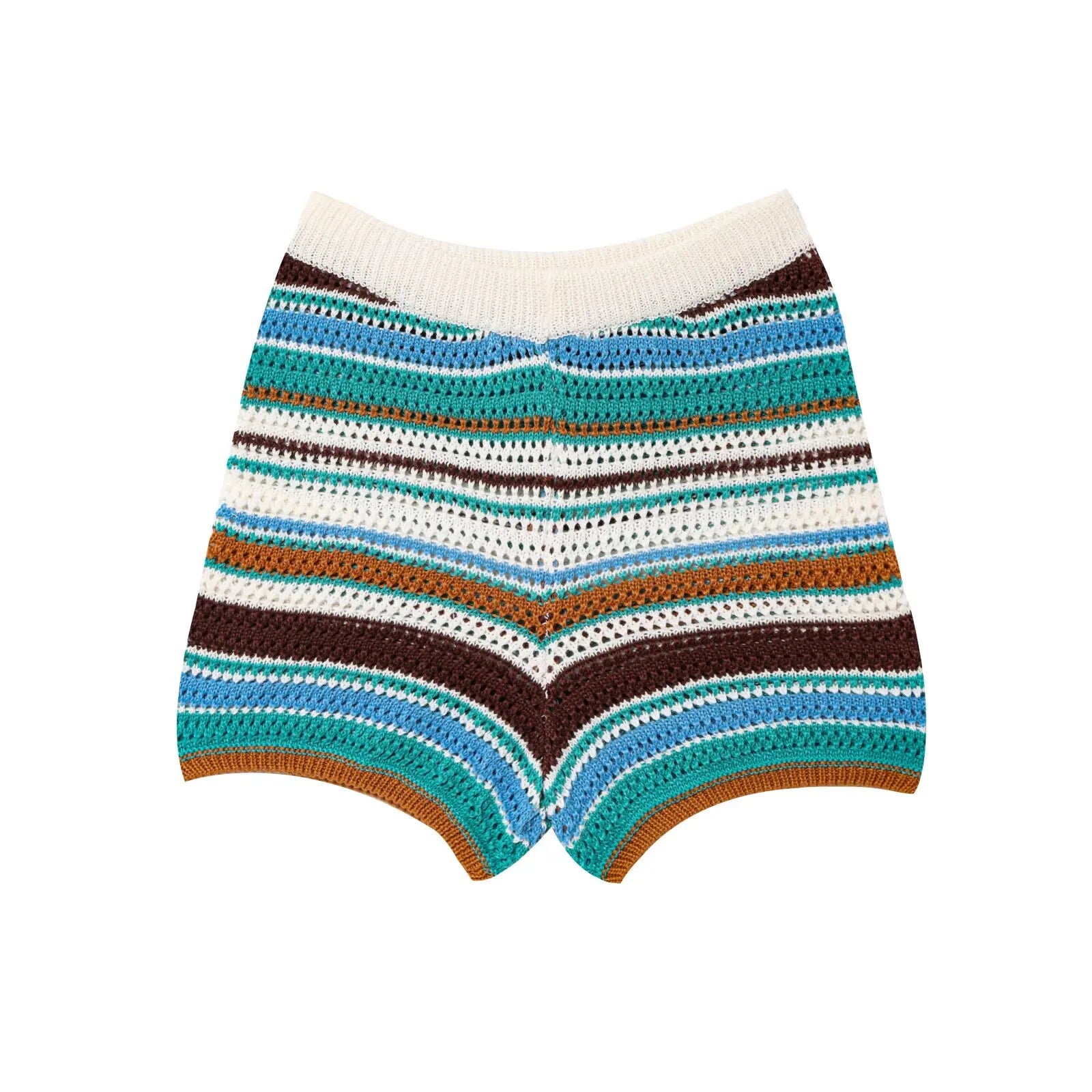 PB&ZA2024 autumn new women's clothing fashion temperament slim fit casual POLO collar short knitted sweater striped shorts set