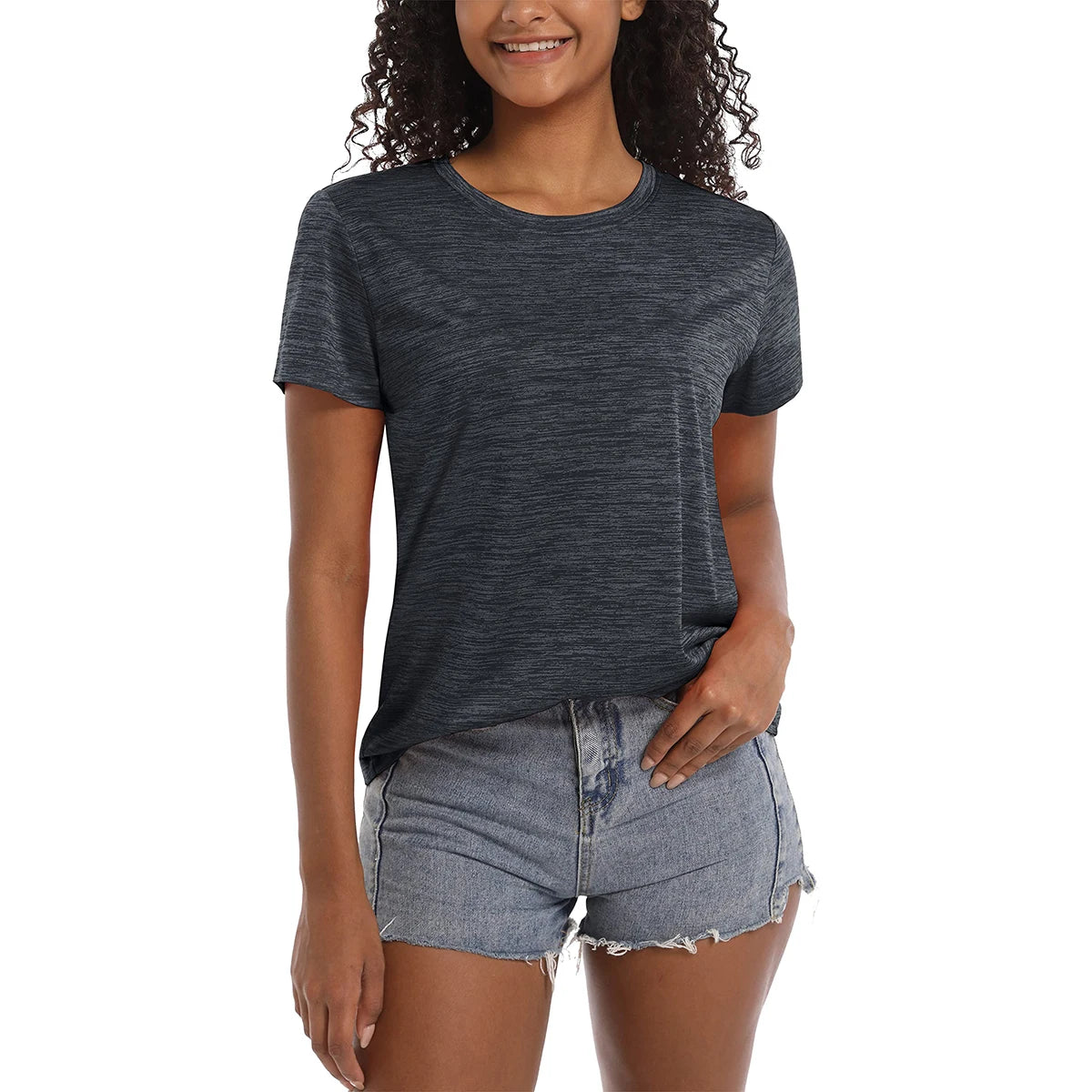 MAGCOMSEN Women's T-Shirts Casual Crewneck Short Sleeve Quick Dry Shirts Lightweight Performance Tees Hiking Gym Workout Tops