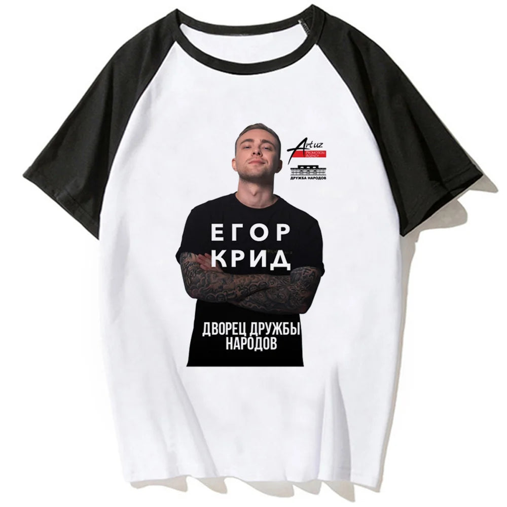 Egor Kreed t shirt women streetwear summer anime Tee female streetwear 2000s clothing