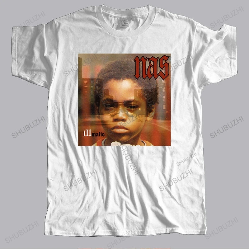 Custom NAS Illmatic Album Cover HipHop Graphic teeShirt Gift for Men Women Girls Unisex o-neck streetwear summer cool TShirt