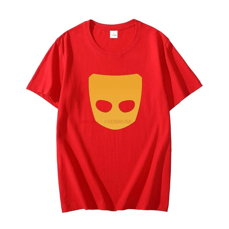 Cotton T-shirt Grindr Logo Unisex oversize t-shirts graphic t shirts short sleeve t-shirts Summer Harajuku Men's clothing