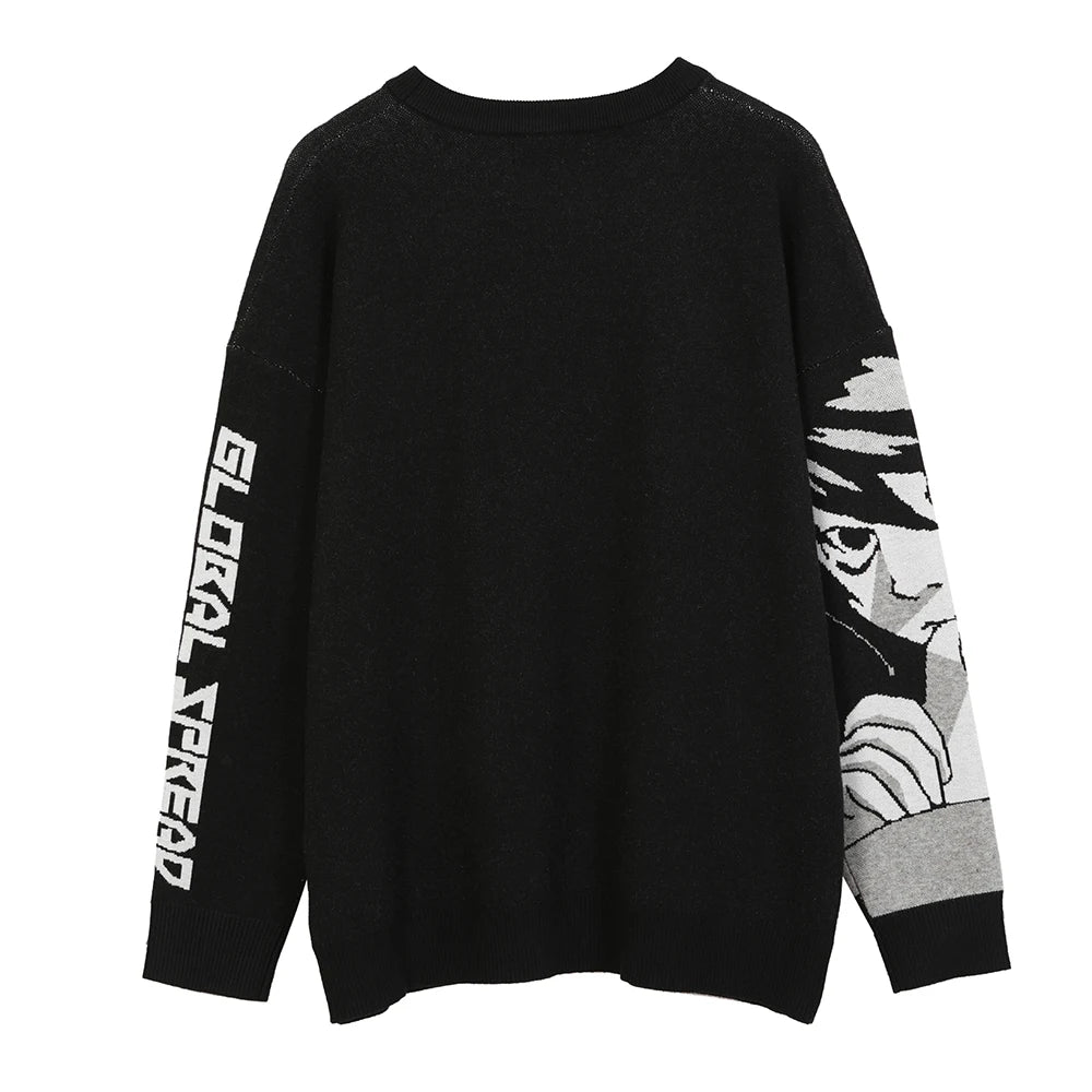 Japanes Anime Loose Sweater Amane Sweater Cosplay Costumes Misa Sweatshirts Harajuku Knit Oversize Tops Uniform Streetwear Tops