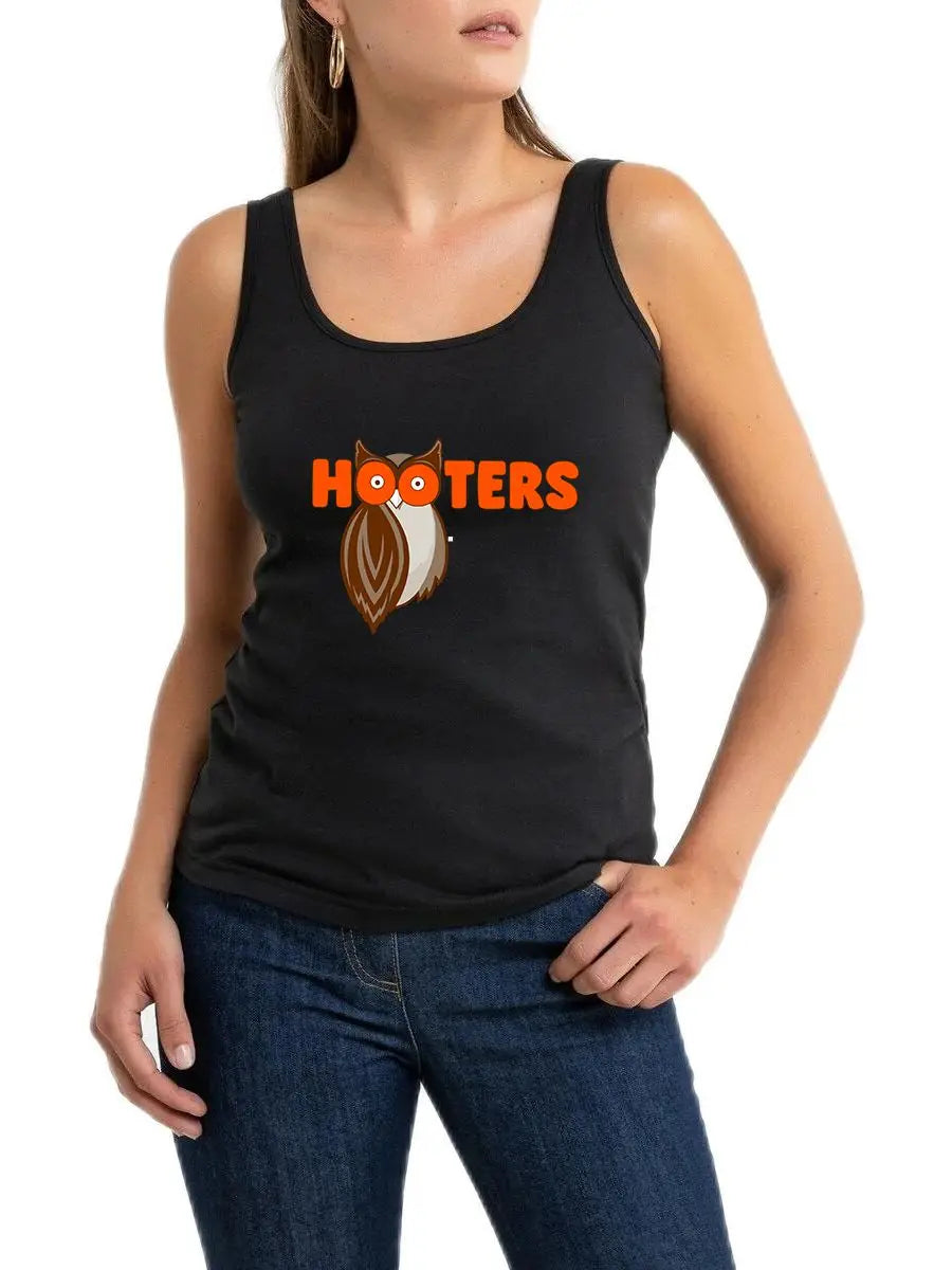 Spoon And Fork Cliparts Hooters Graphics Cotton Tank Tops Women's Street Fashion Novel Sleeveless Tee Shirt Hotwife Naughty Tops
