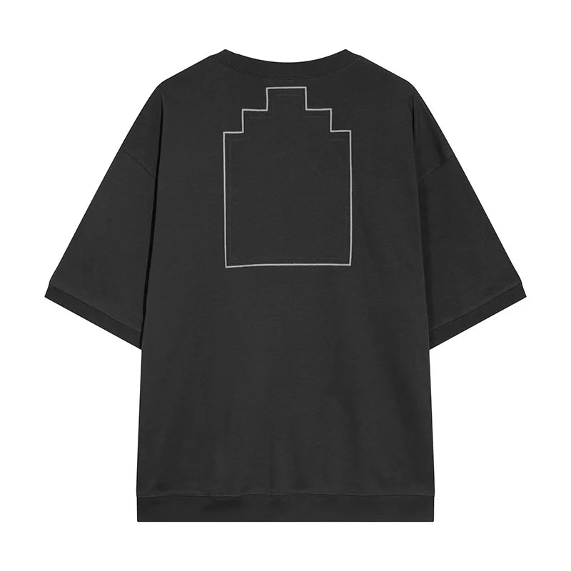 Vintage Batik Trapezoidal Logo Embroidery CAVEMPT T Shirt Men Women Oversized Short Sleeves Tee 100% Cotton CAV EMPT C.E T-Shirt
