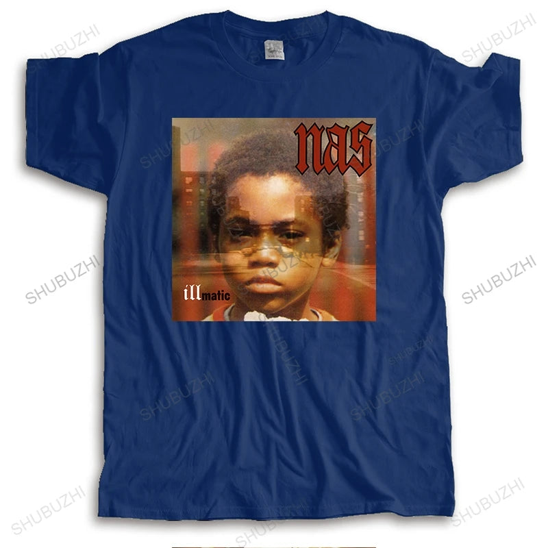 Custom NAS Illmatic Album Cover HipHop Graphic teeShirt Gift for Men Women Girls Unisex o-neck streetwear summer cool TShirt