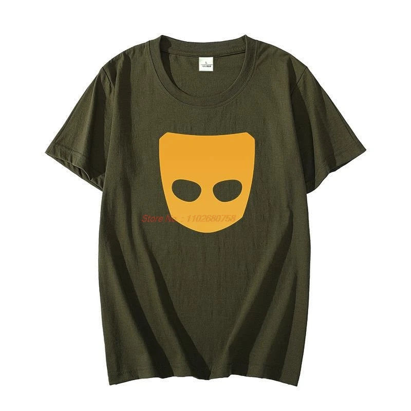 Cotton T-shirt Grindr Logo Unisex oversize t-shirts graphic t shirts short sleeve t-shirts Summer Harajuku Men's clothing