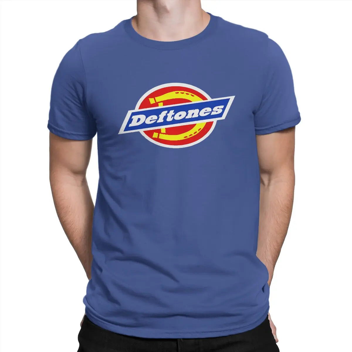 Appealing T Shirt for Men Pure Cotton Vintage T-Shirts Crewneck Deftones Tee Shirt Short Sleeve Clothing Birthday Present