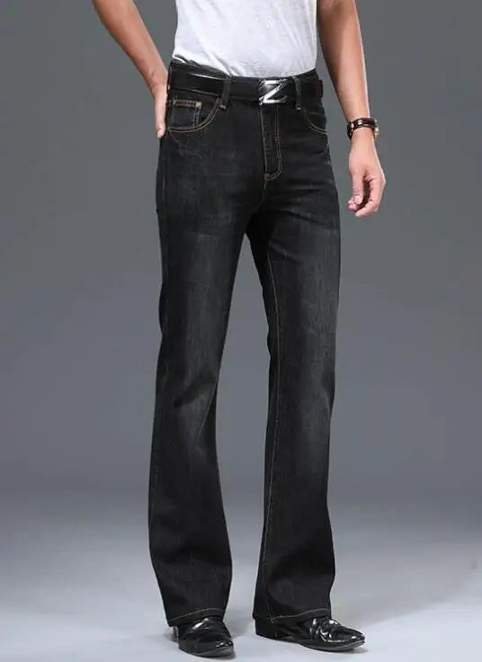 Men's Flared Pants, Classic Flared  Jeans , Loose Leg Jeans, Boot Cut Trouser,