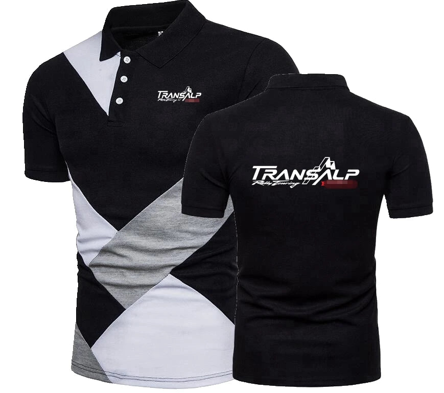 Motorcycle Transalp Style 650 XL700V Men Splicing Polo Shirt Hondaed T-Shirt F1 Motorcycles Fans JDM HondaeS Tee Polos TShirts