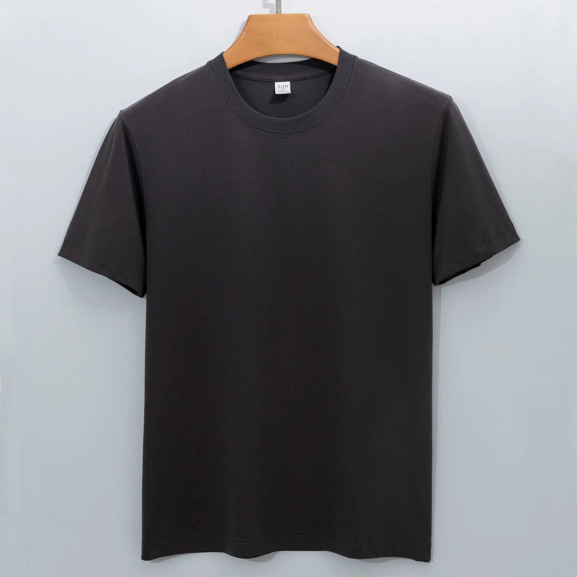 Man High Quality Modal Thin T-shirt XS-5XL Big Size Short Sleeve Pure Color Summer Top Basic Free Style  Antibacterial Tees