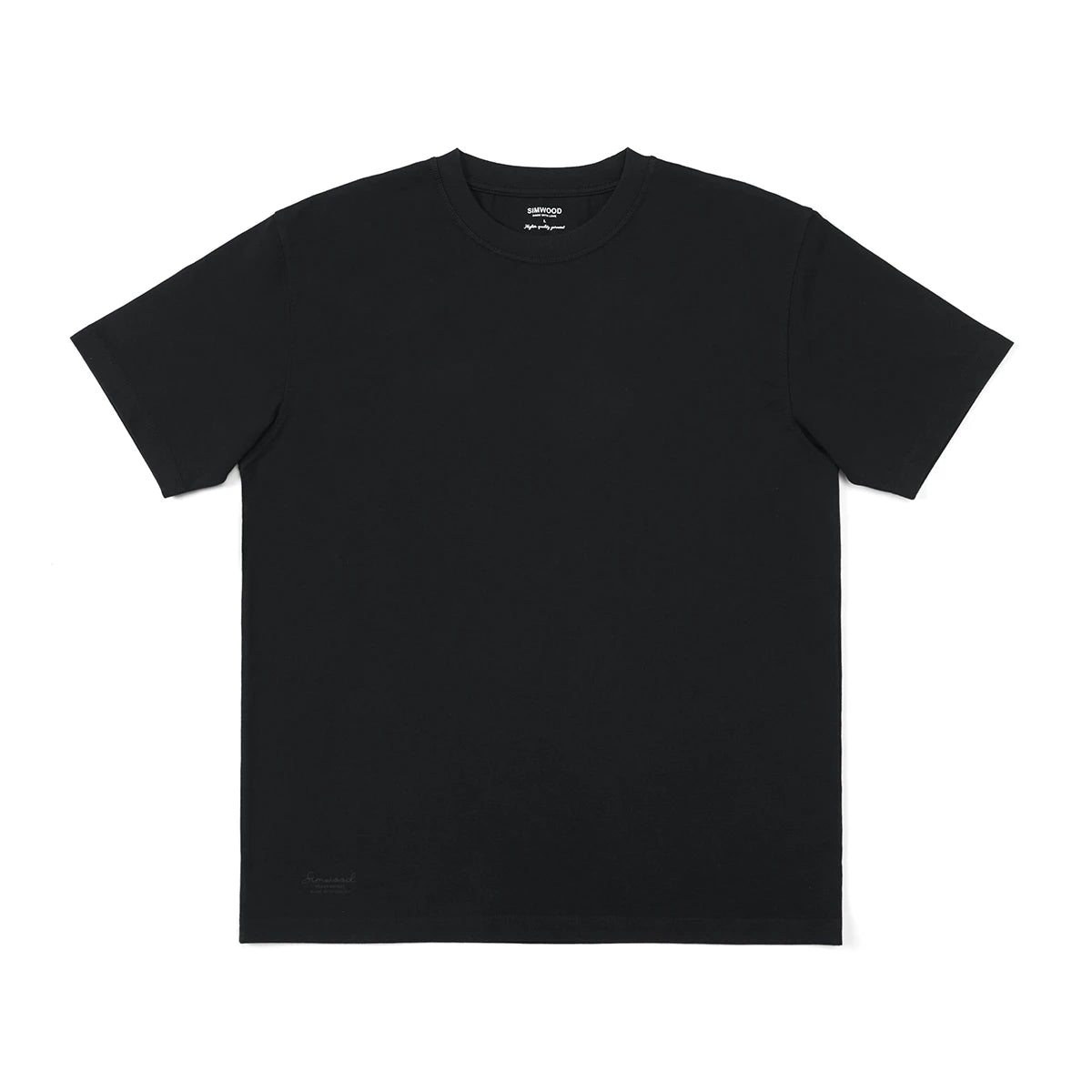 SIMWOOD 2025 Spring Summer New Oversize 310gsm 100% Cotton T-shirts Men Quality Breathable Solid Color Comfortable Tops