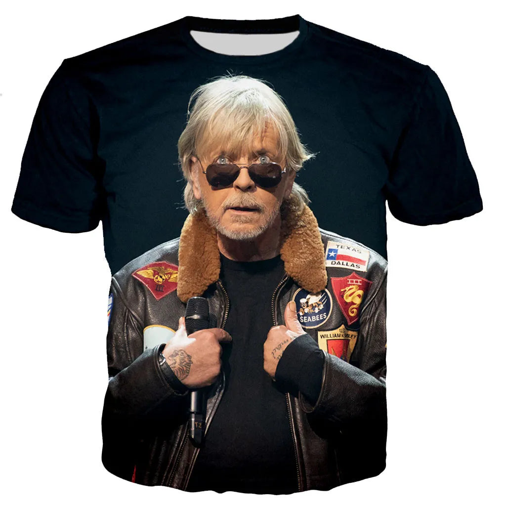 New Renaud Sechan 3D Print T-shirt Men Women Fashion Casual Hip Hop T-shirt Unisex Harajuku streetwear Oversized Tops Tees