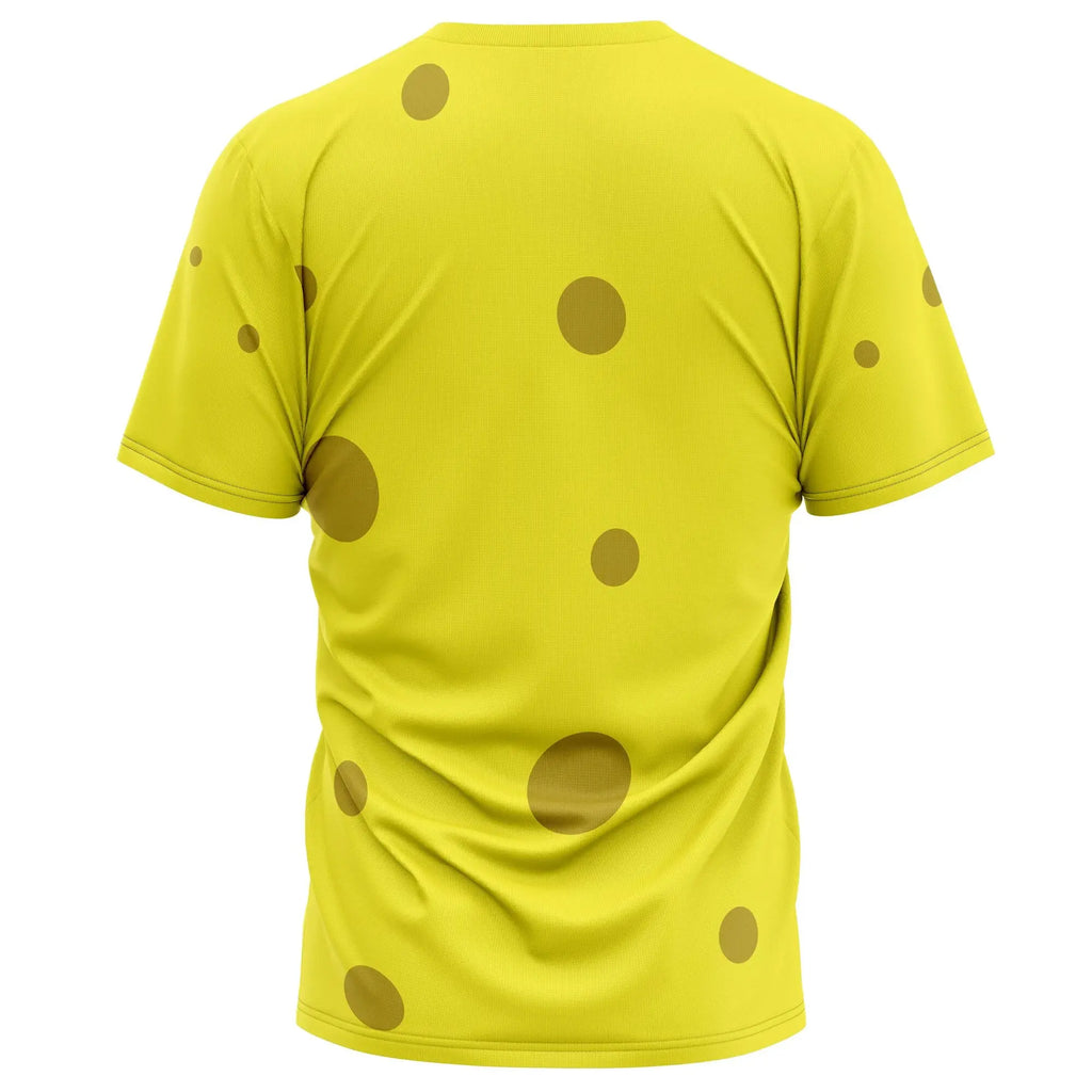 2024 Summer Men's 3D Printing SpongeBob SquarePants T-Shirt Children's Street Leisure Sports Large Breathable Top