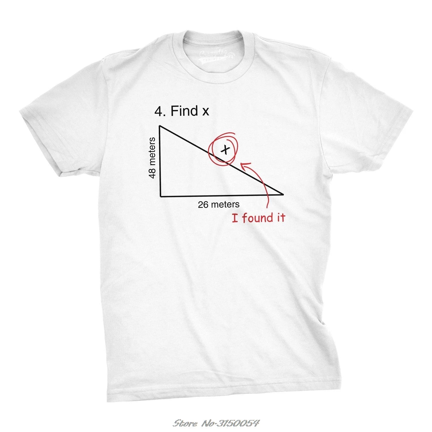 Find X T Shirt Funny Variable Math Test Question Witty Response Tee Casual T-shirt Cool Streetwear