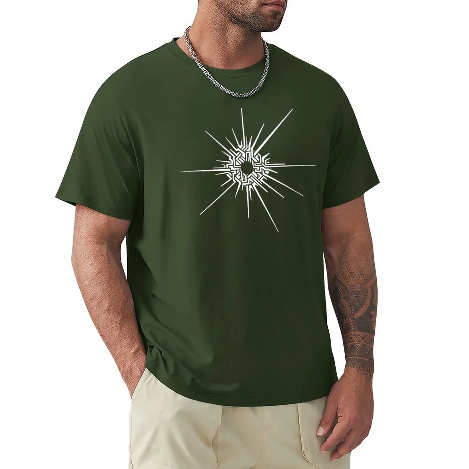 Outer Wilds? - Eye of the Universe (Symbol) [White] T-Shirt custom t shirt summer clothes clothes for men