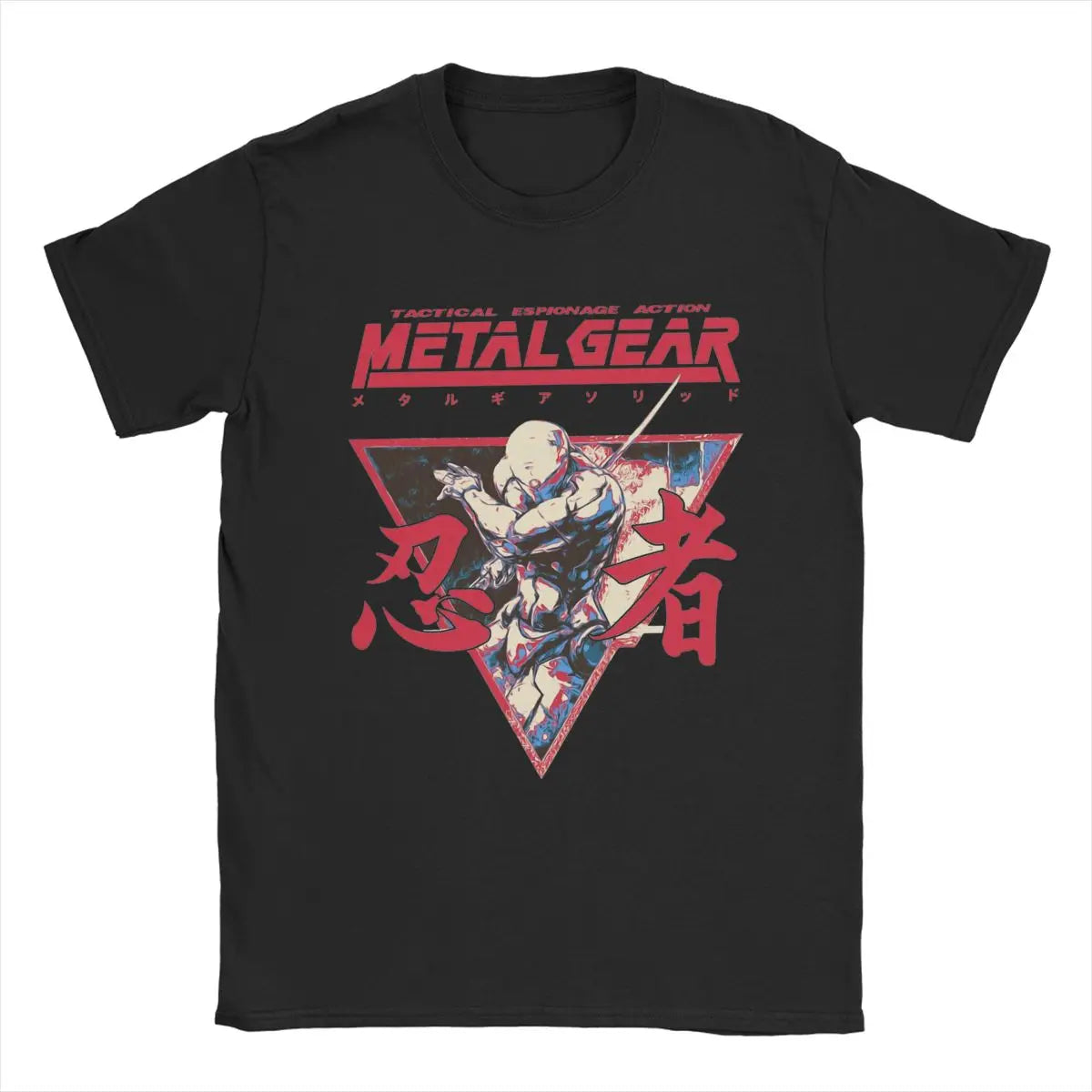 Men's T-Shirts Gray Fox Option C Metal Gear Solid Casual Cotton Tee Shirt Short Sleeve T Shirt Crew Neck Clothing Big Size