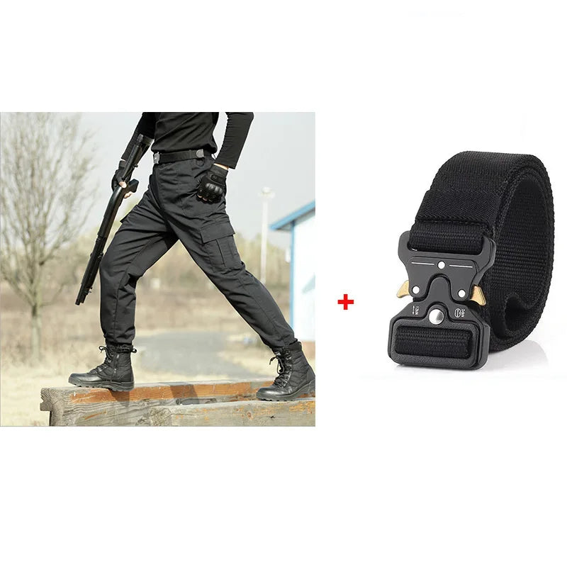 Tactical Black Pants Men Army Military Cargo Pants Trousers Men's Anti-scratch Wear-resistant Working Pants Tactico Clothing Man