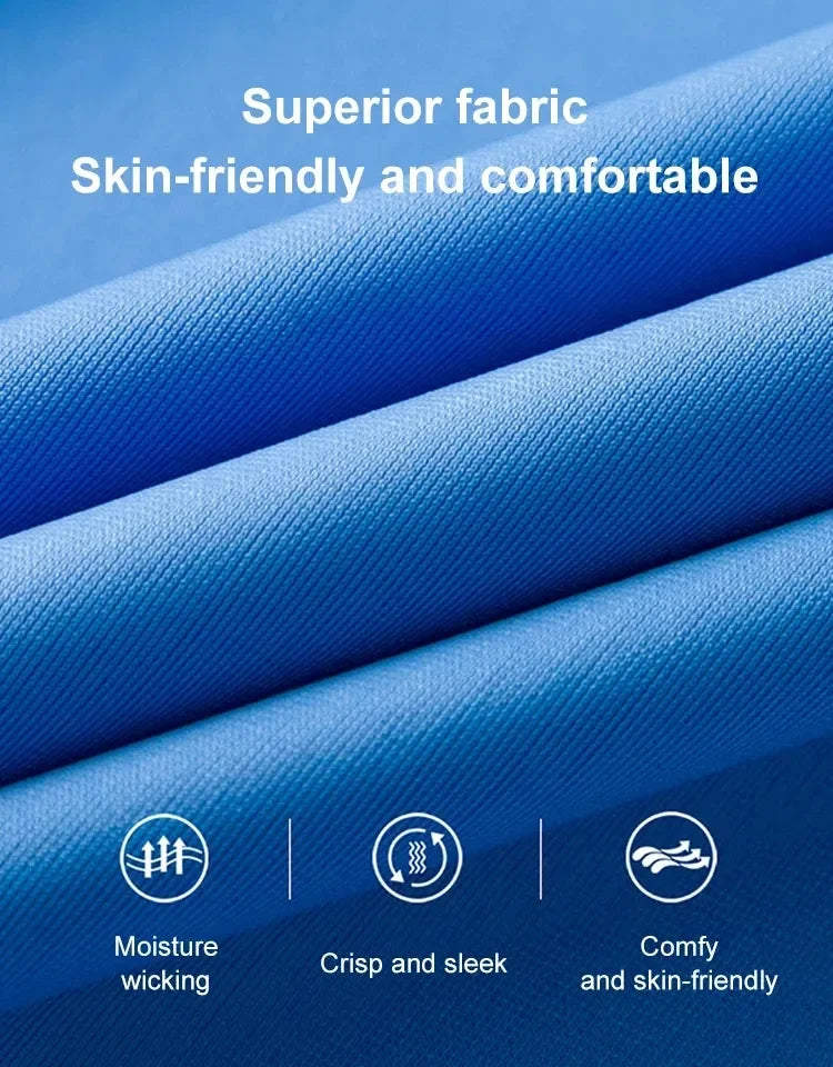 Men's Ice Silk Business Shirt Short Sleeve Anti-wrinkle Iron-free Seamless Shirt Highly Elastic Comfortable Wear Gift for Man