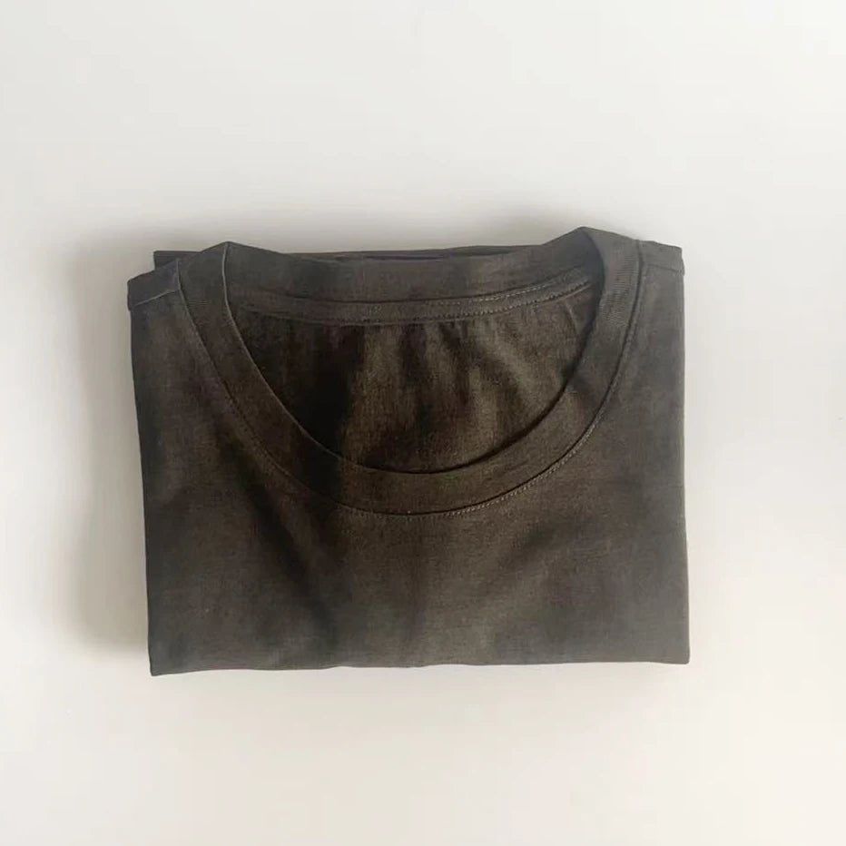 100% Superfine Merino Wool T shirt Men Base Layer Merino Shirt Wicking Breathable Quick Dry Anti-Odor No-itch USA Size