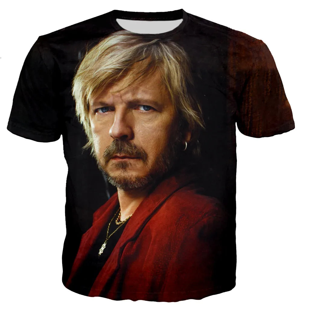 New Renaud Sechan 3D Print T-shirt Men Women Fashion Casual Hip Hop T-shirt Unisex Harajuku streetwear Oversized Tops Tees