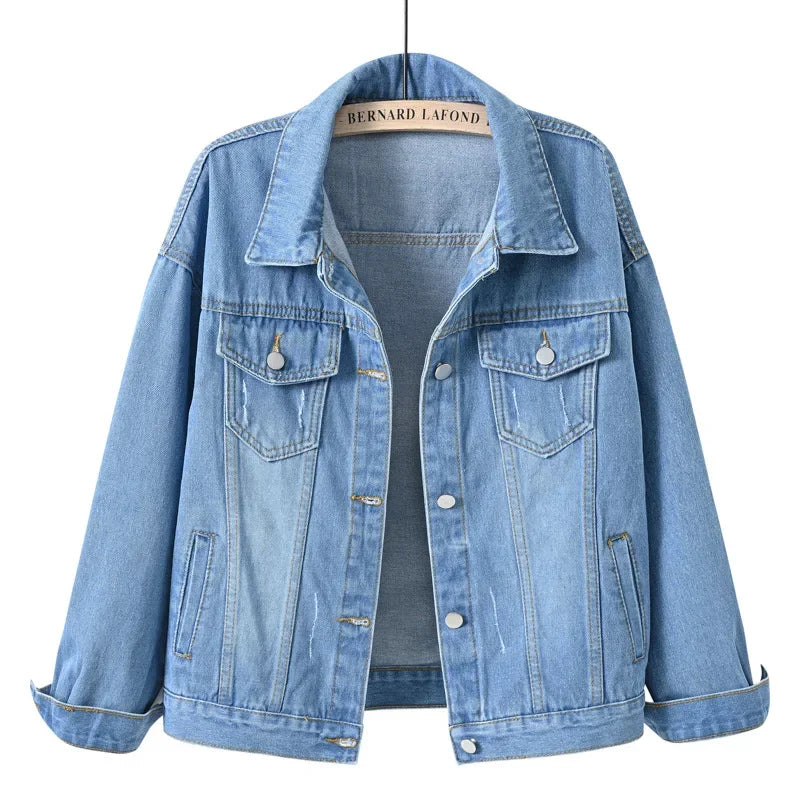 Denim Jacket Women Jeans 2025 Jean Jackets for Women Coat Veste Femme Purple White Yellow Mujer Red Pink Blue Black 3xl 4xl 2025