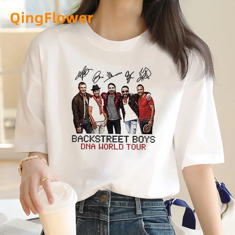 Backstreet Boys Dna 2022 Tour summer top tshirt women 2022 japanese grunge funny tshirt clothes couple clothes