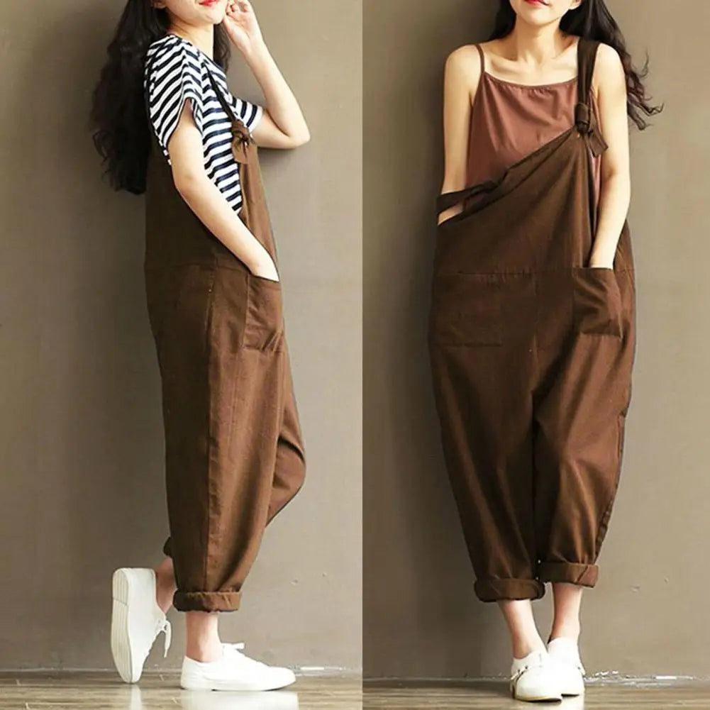 Special  Women Jumpsuits Portable Casual Suspenders Skin-friendly Straps Design Jumpsuits for Dating