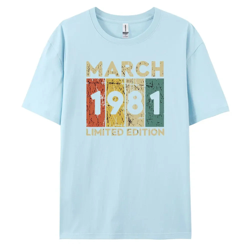 1981 Vintage Classic and Casual Cotton Tee for Men’s Summer Wardrobe