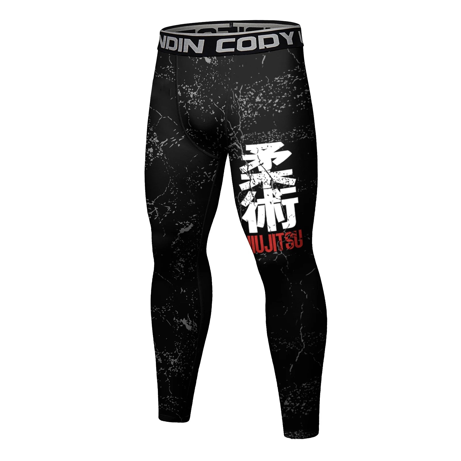 Cody Lundin Men's Jiu Jitsu Spats Stappling Compression Tights Pant Training BJJ No Gi Grappling Leggings Gym Fitness Trousers