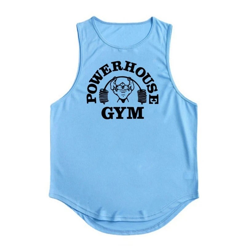 Men's Singlets Top for Fitness Gym T-shirts Suspenders Man Bodybuilding Shirt Vests Stringer Sleeveless Sweatshirt Clothing Vest