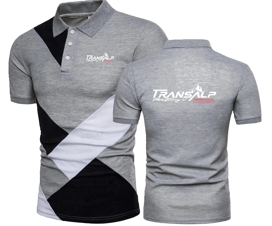 Motorcycle Transalp Style 650 XL700V Men Splicing Polo Shirt Hondaed T-Shirt F1 Motorcycles Fans JDM HondaeS Tee Polos TShirts