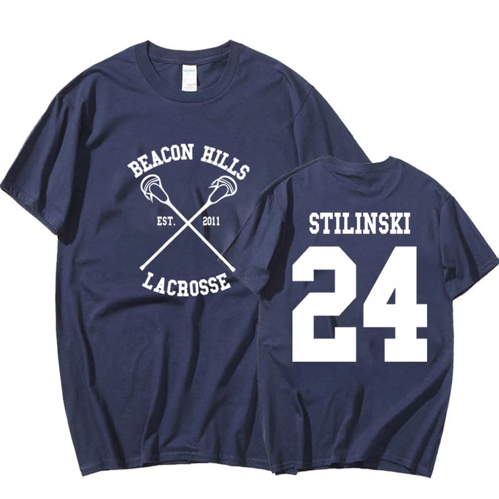Teen Wolf Shirt STILINSKI 24 LAHEY 14 MCCALL 11 Fashion Print Tees The Original Beef of Chicagoland Shirt Harajuku Y2k 90s Tops